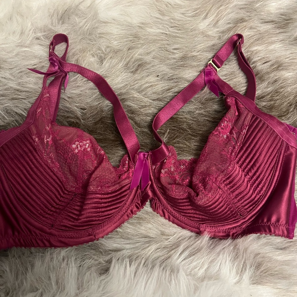 Dita von teese madame x fuscia underwire bra